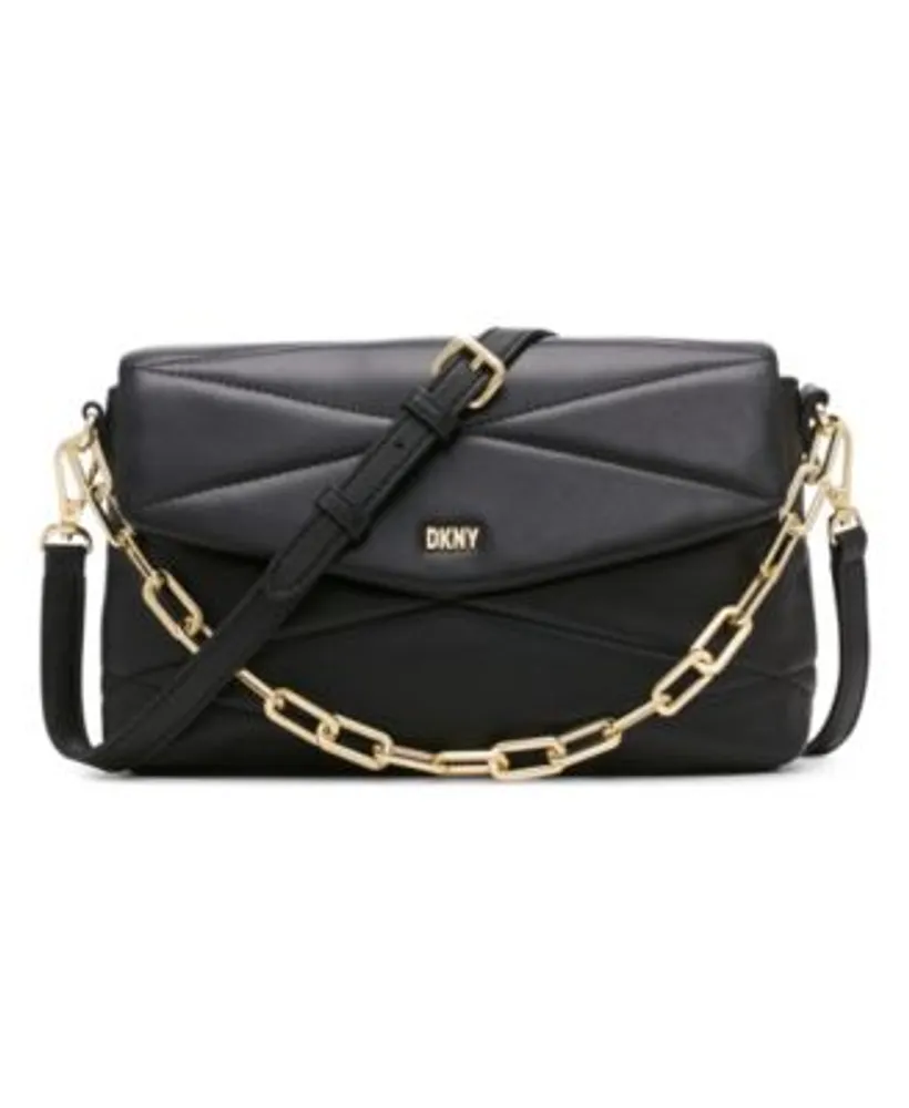 DKNY Gold Leather Chain Tote Dkny