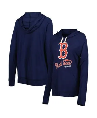 Men's Nike Navy/Red Boston Red Sox Authentic Collection Pregame Performance Raglan Pullover Sweatshirt