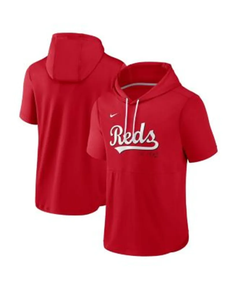 Youth Red/Heathered Gray Cincinnati Reds Team Raglan Long Sleeve Hoodie T- Shirt