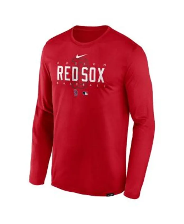 Nike Men's Red St. Louis Cardinals Authentic Collection Logo Performance  Long Sleeve T-shirt