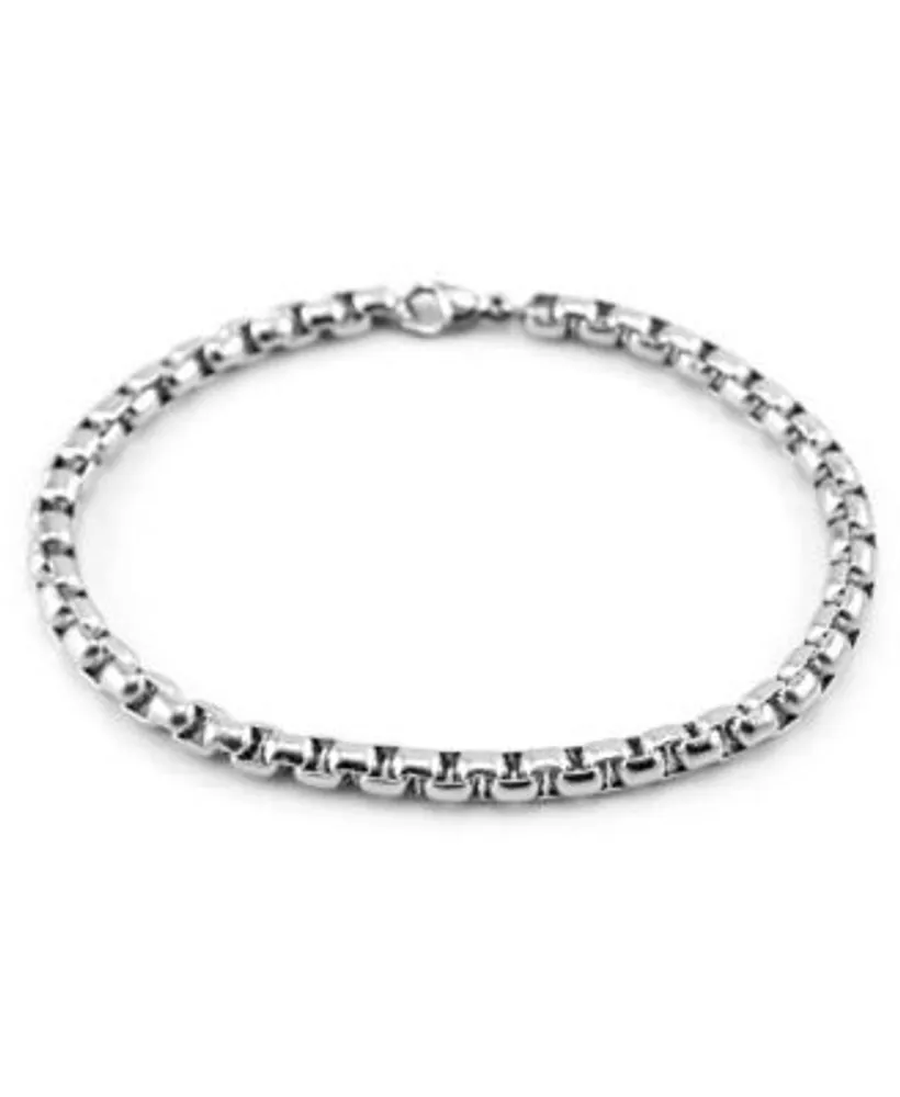 Macy's Men's Curb Chain Bracelet in Sterling Silver