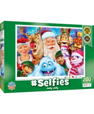 Selfies - Holly Jolly 200 Piece Kids Jigsaw Puzzle