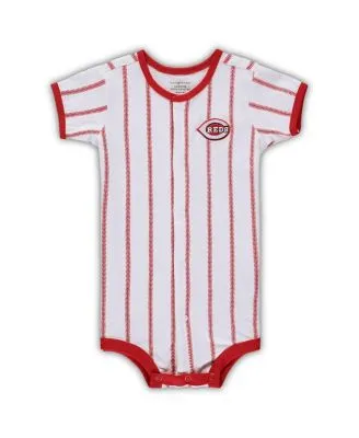 Newborn White/Red St. Louis Cardinals Power Hitter Short Sleeve Bodysuit