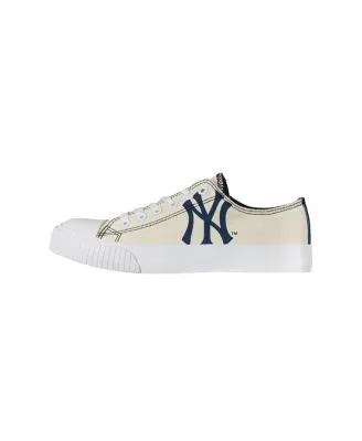 Forever Collectibles, Shoes, Womens Navy Blue Gray White New York Yankees  Canvas Shoes