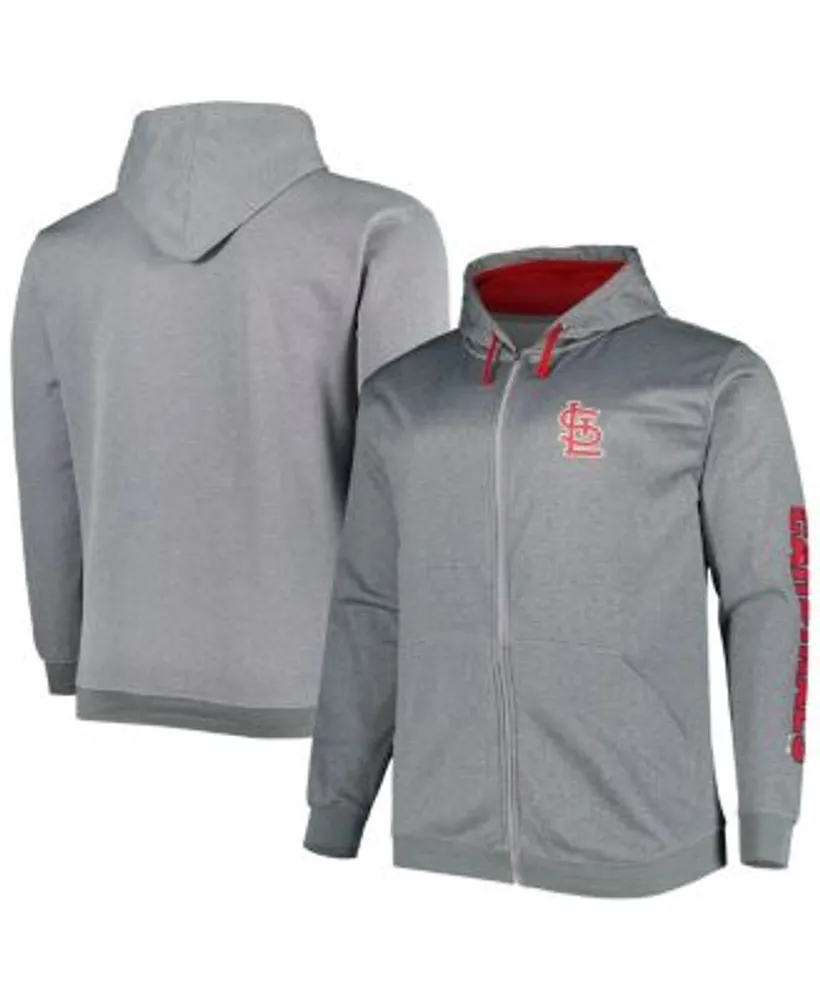 Profile Men's Ash St. Louis Cardinals Big and Tall Pullover Hoodie