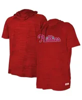 Stitches Kids' Youth Heather Red St. Louis Cardinals Raglan Short Sleeve  Pullover Hoodie
