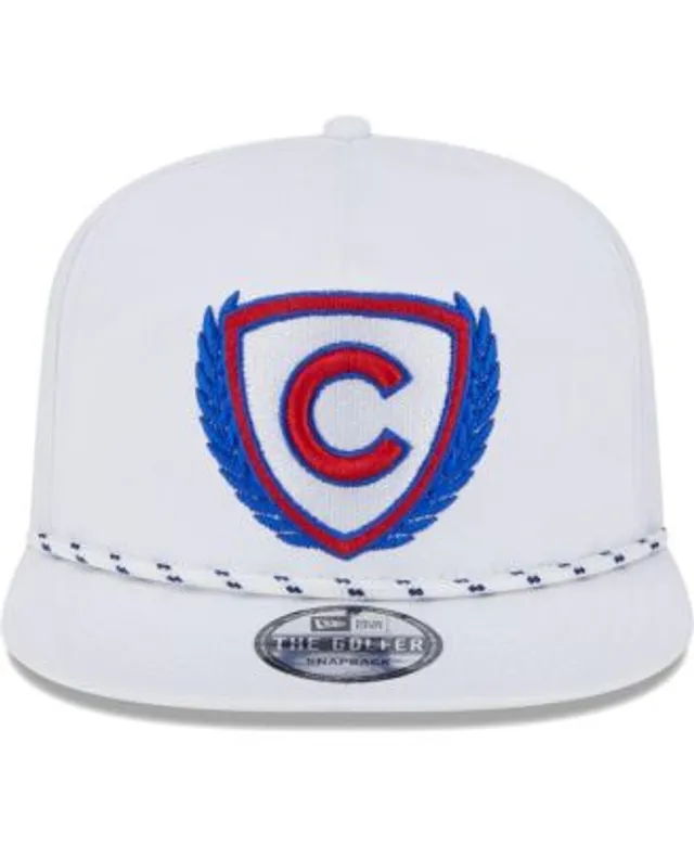 New Era Men's White Chicago Cubs Golfer Tee 9FIFTY Snapback Hat