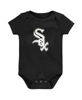 Outerstuff Infant Black/White/Heather Gray Chicago White Sox Biggest Little Fan 3-Pack Bodysuit Set at Nordstrom, Size 18 M