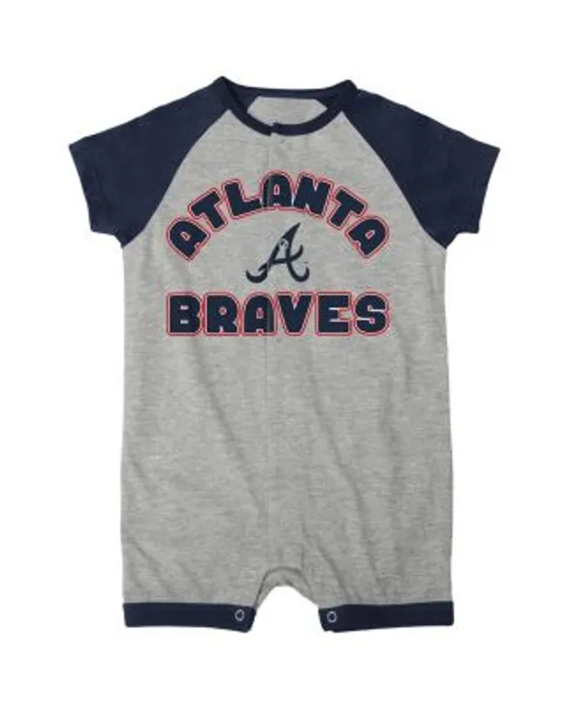 Outerstuff Infant Boys and Girls Heather Gray Toronto Blue Jays Extra Base  Hit Raglan Full-Snap Romper - Macy's