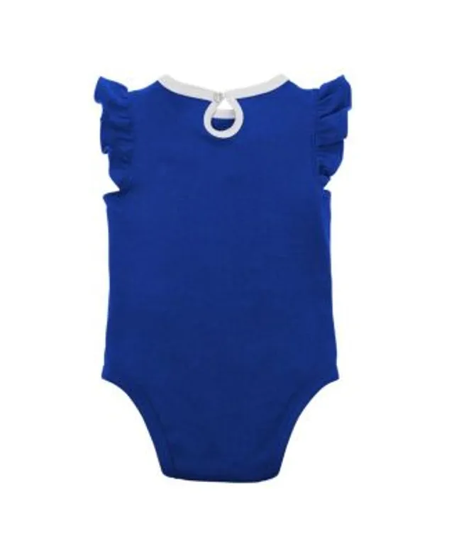 Outerstuff Newborn & Infant White/Heather Gray Los Angeles Dodgers Little Slugger Two-Pack Bodysuit Set