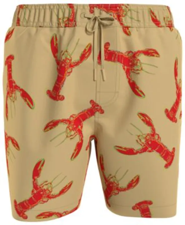 Lacoste Men’s Crocodile Print Swim Trunks