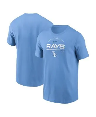 Men's Tampa Bay Rays Nike Light Blue Practice Performance T-Shirt