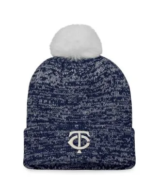 Fanatics Branded Navy/White Detroit Tigers Iconic Cuffed Knit Hat with Pom