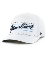 47 Brand Men's '47 White Miami Marlins Flag Flutter Hitch Snapback Hat