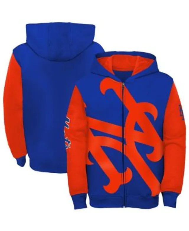 Youth Royal/Red Buffalo Bills Poster Board Full-Zip Hoodie