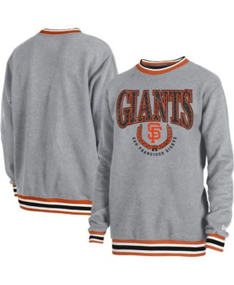New Era Men's Heather Gray San Francisco Giants Throwback Classic Pullover  Sweatshirt