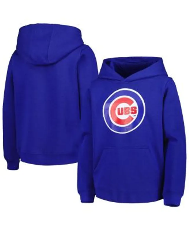 Youth Royal Chicago Cubs Defense Pullover Hoodie with Face Covering