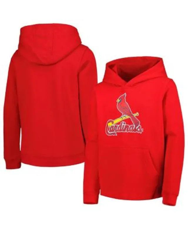 Men's Red Louisville Cardinals Team Primary Logo Pullover Hoodie