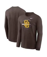 Nike Men's San Diego Padres Brown Authentic Collection Velocity T-Shirt