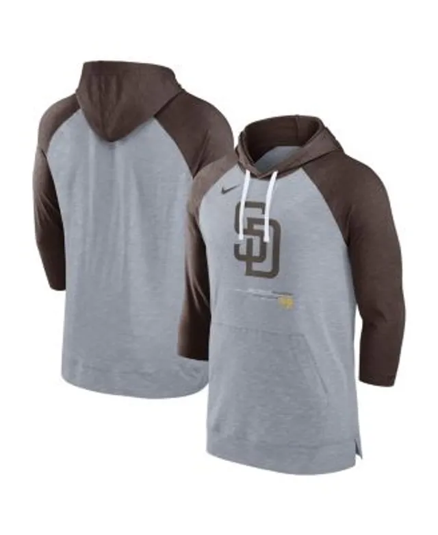 Youth Heathered Gray San Diego Padres Primary Team Logo Pullover Hoodie