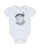 Newborn & Infant Baltimore Orioles Black/Orange/Heathered Gray Game Time Three-Piece Bodysuit Set