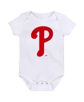 Outerstuff Infant Boys and Girls Royal, Red, White Philadelphia Phillies  Minor League Player Three-Pack Bodysuit Set