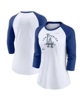 Chicago Cubs Raglan Tri-Blend V-Neck Tee