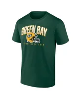 Fanatics Men's Branded Green, White Green Bay Packers Long and Short Sleeve  Two-Pack T-shirt - Macy's