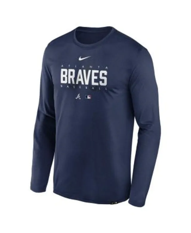 Men's Atlanta Braves Nike Charcoal Authentic Collection Velocity Practice  Performance T-Shirt
