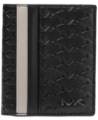 Michael Kors Men's Malone Signature Logo Print Lined Trifold