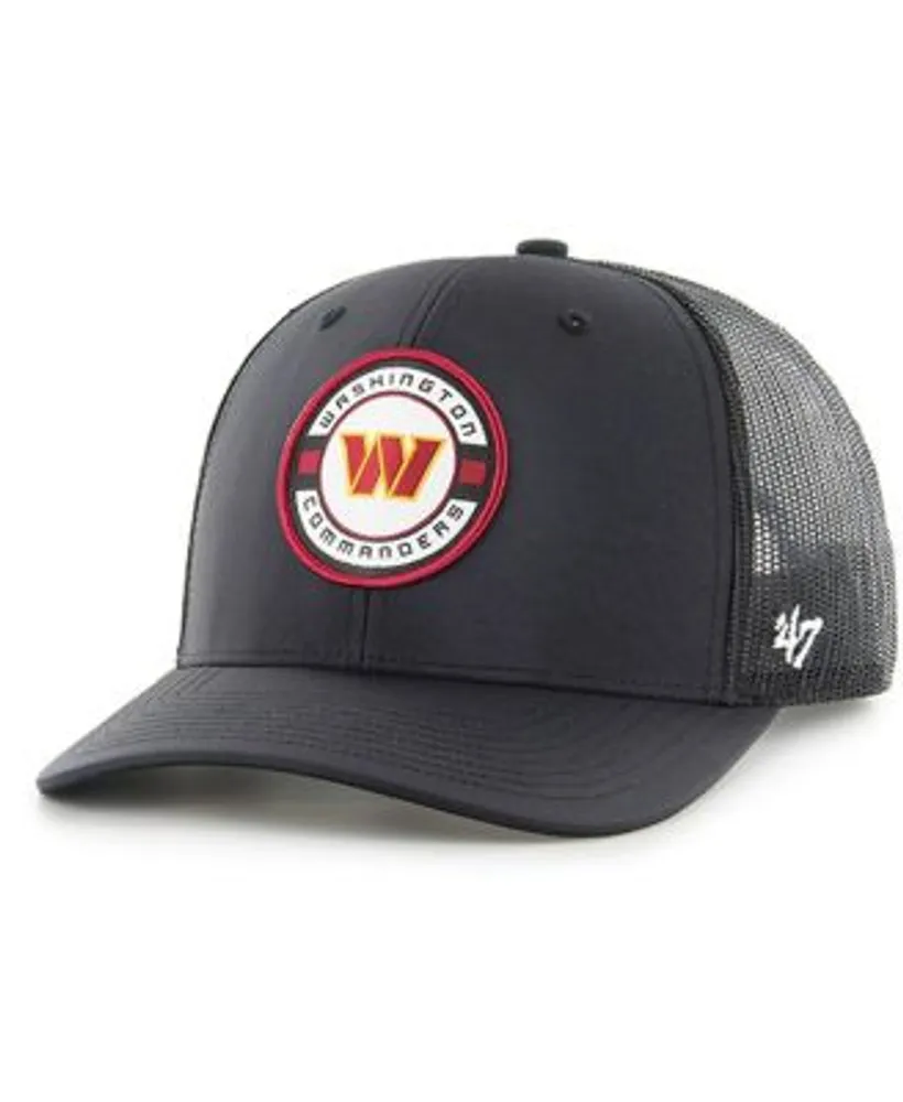 47 Brand Men's Black Washington Commanders Berm Trucker Adjustable Hat