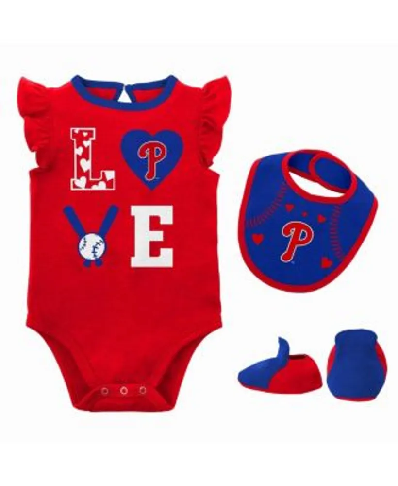 Philadelphia Phillies MLB Baby Girls Newborn 0-3 Months Infant Baby Outfit  NEW