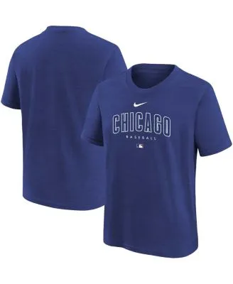 Chicago Cubs Youth Cooperstown Collection Raglan Tri-Blend