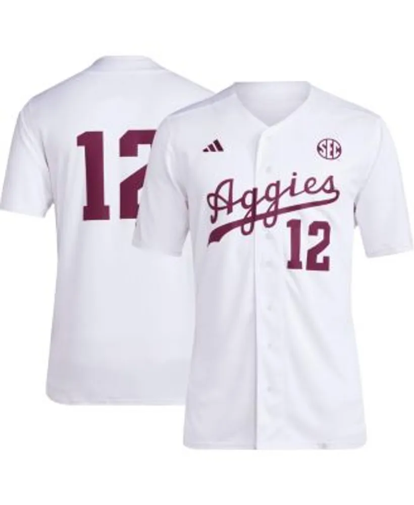 Texas A&M Adidas Replica Baseball Jersey M / White