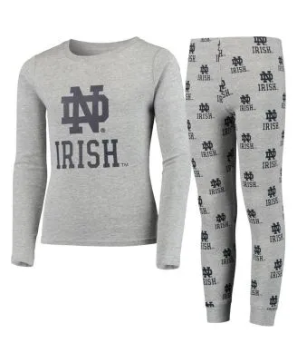 Youth Heathered Gray Dallas Cowboys Long Sleeve T-Shirt & Pants Sleep Set