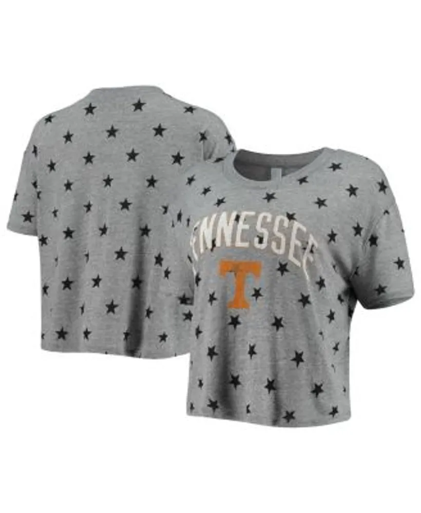 Alternative Apparel Women's Gray Tennessee Volunteers Headliner Stars  Cropped Tri-Blend T-shirt