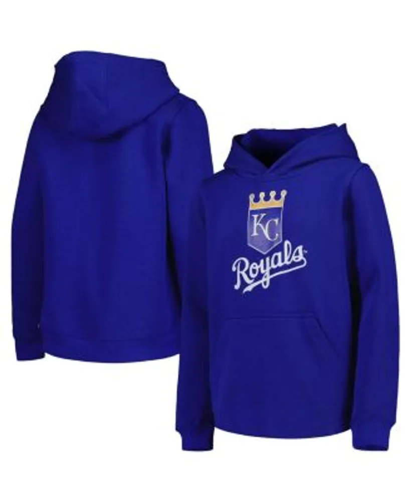 Outerstuff Youth Royal Kansas City Royals Team Primary Logo Pullover Hoodie