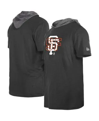 Stitches Men's Heathered Black San Francisco Giants Raglan Short Sleeve  Pullover Hoodie - Macy's