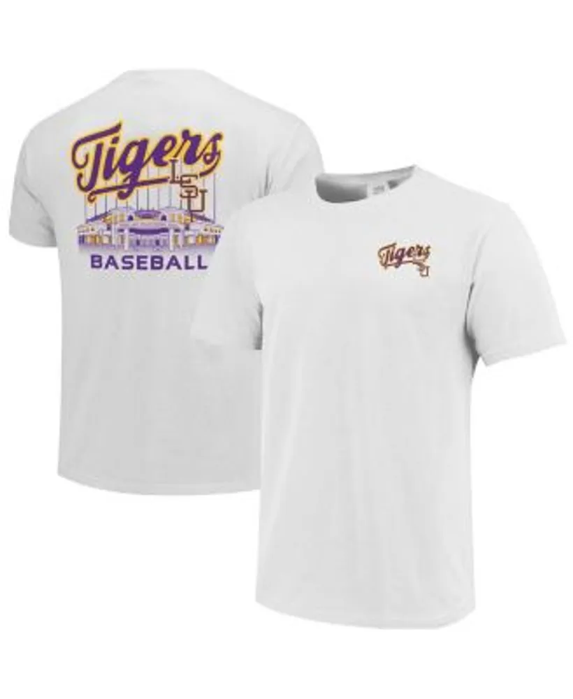 Men's White LSU Tigers Alex Box Stadium Baseball T-Shirt