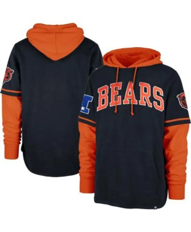 Men's NFL x Staple Orange Chicago Bears Split Logo Pullover Hoodie