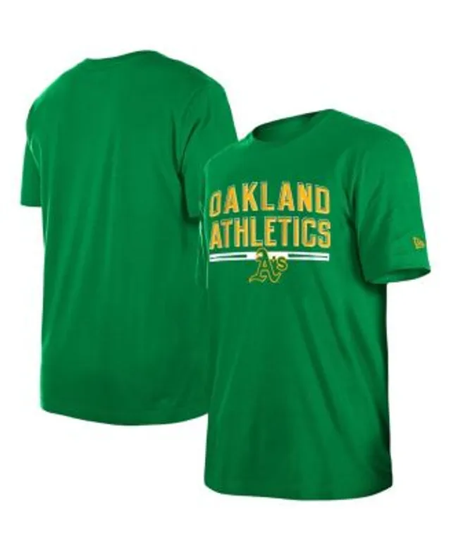 Men's Fanatics Branded Heathered Green Oakland Athletics Bringin' The Swingin' Hometown Collection Tri-Blend T-Shirt