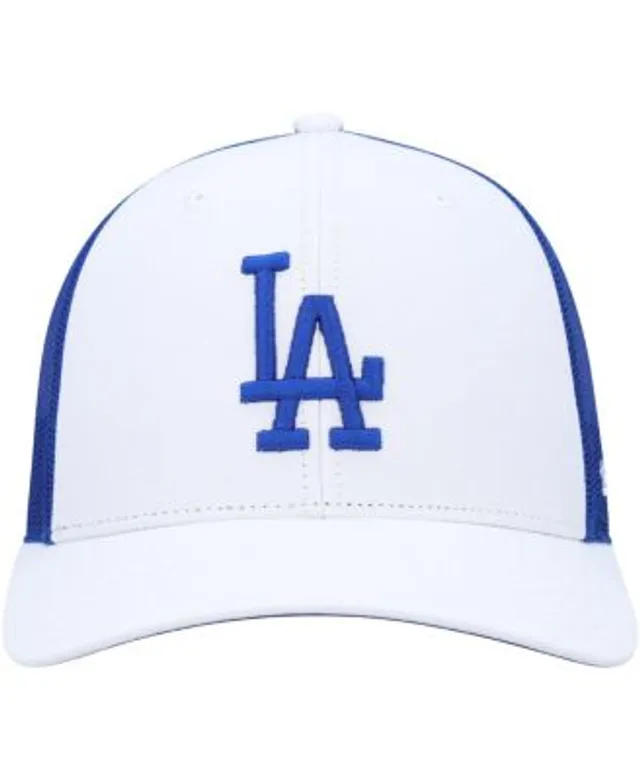 47 Brand Men's White Los Angeles Dodgers Secondary Trucker Snapback Hat