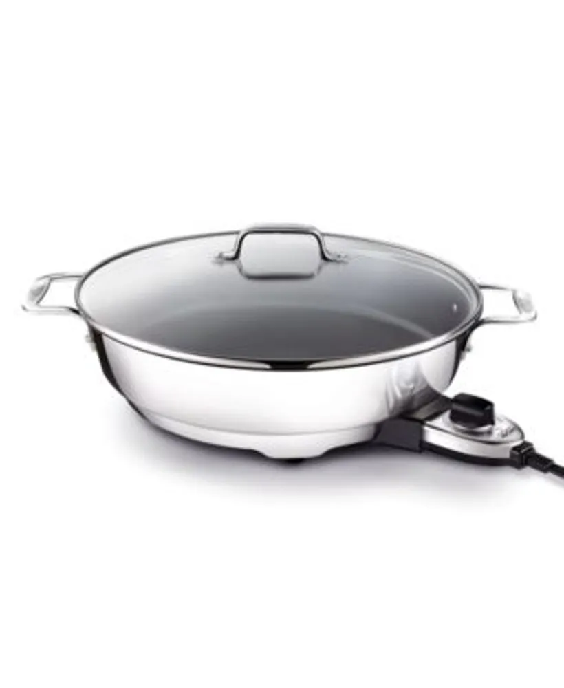 Brentwood 12 Inch Nonstick Electric Skillet in Copper with Glass Lid