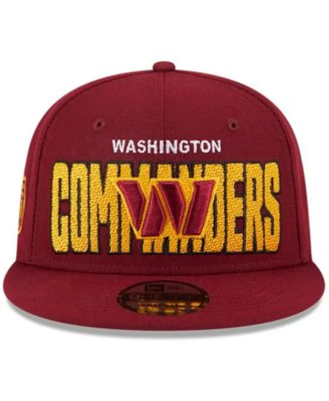 Washington Commanders Men’s New Era Burgundy 2023 NFL Draft 9FIFTY Snapback Adjustable Hat