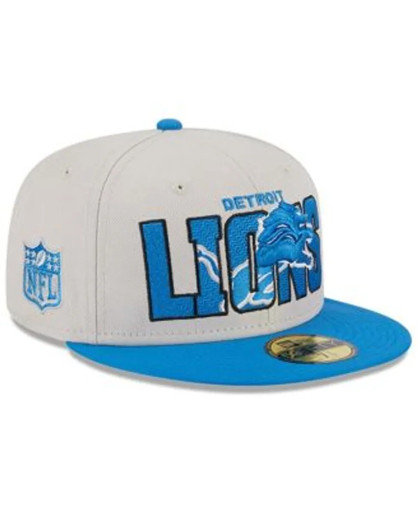 Detroit Lions Hat - Fitted 7 3/8 - Blue Silver - 59 Fifty New Era