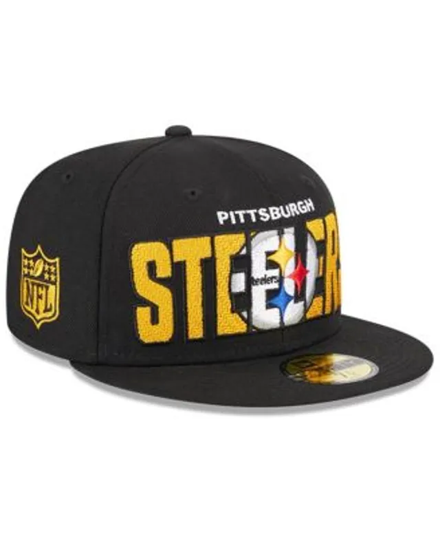 Pittsburgh Steelers 2022 NFL DRAFT Black-Gold Fitted Hat