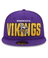 Minnesota Vikings New Era 2023 NFL Draft 39THIRTY Flex Hat - Stone/Purple