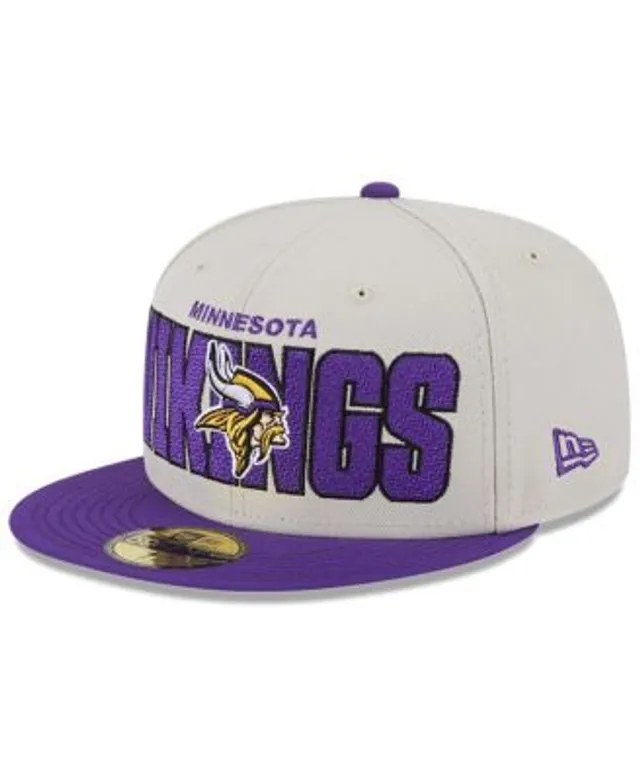 Minnesota Vikings New Era 2023 NFL Draft On Stage 59FIFTY Fitted Hat -  Stone/Purple