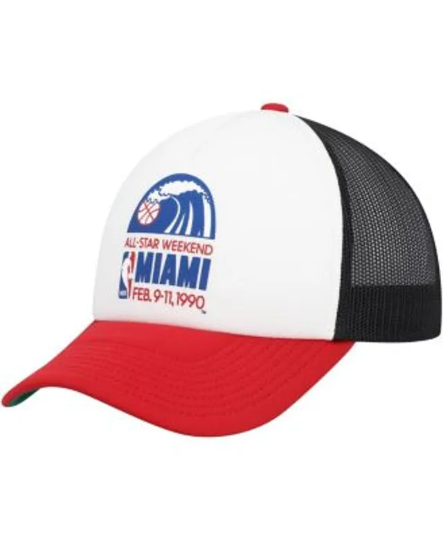 Miami Heat Mitchell & Ness Hardwood Classics Timeline Fitted Hat - Black