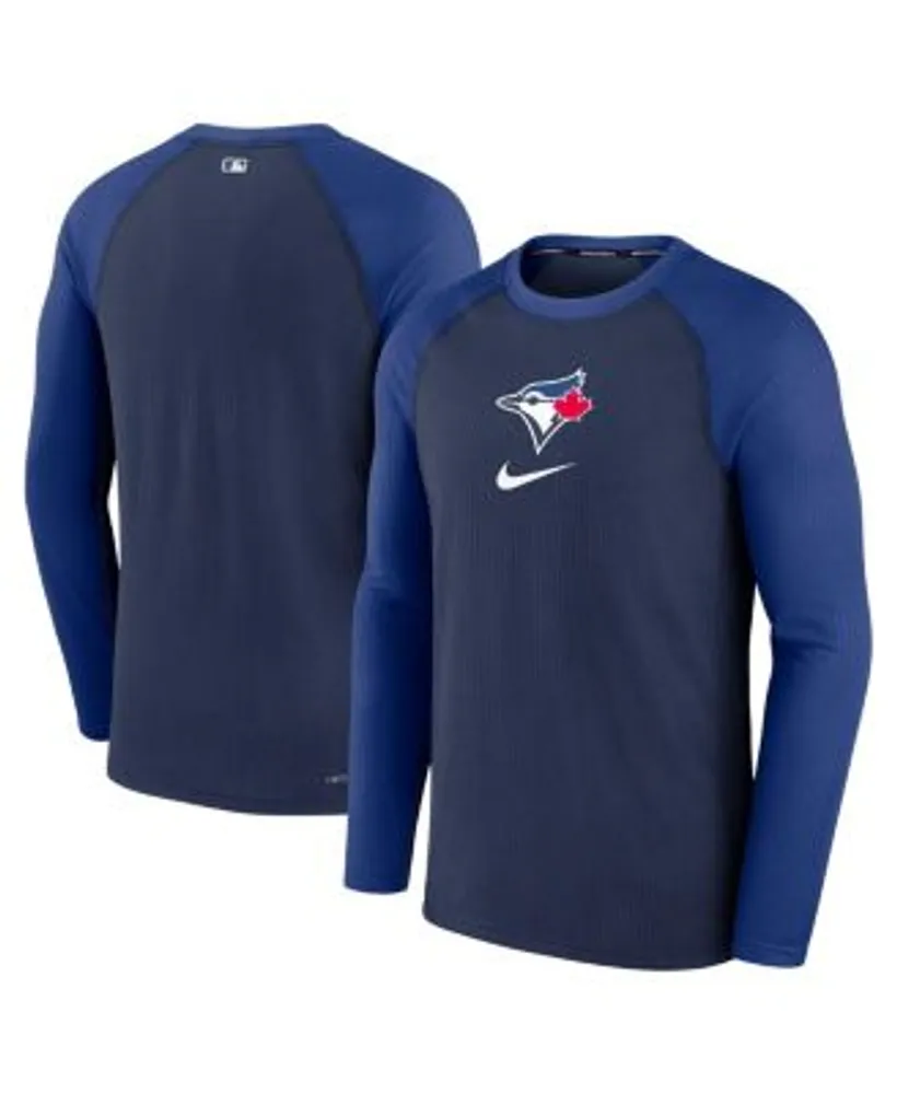 Nike Men's Navy Toronto Blue Jays Authentic Collection Game Raglan  Performance Long Sleeve T-shirt